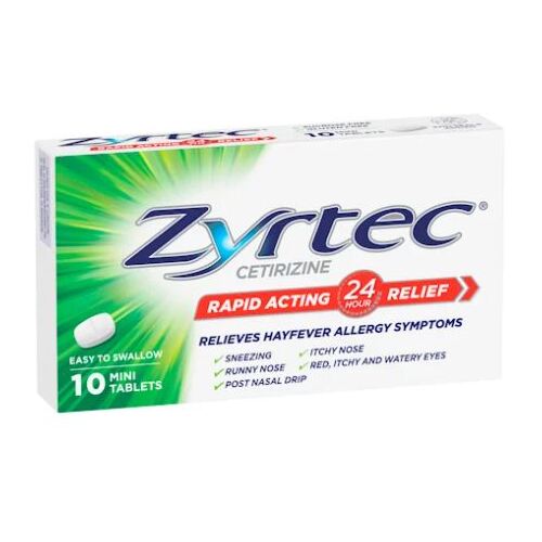 Zyrtec 10mg Tablets 10 Unscheduled