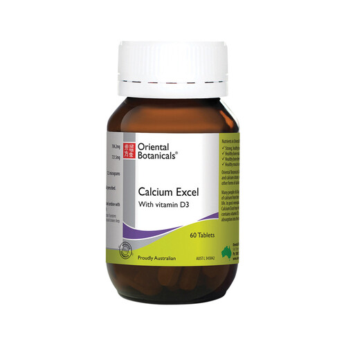 Oriental Botanicals Calcium Excel 60 Tablets