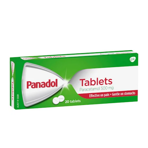 Panadol Pain Relief 20 Tablets Paracetamol Effective on Pain Gentle on Stomachs