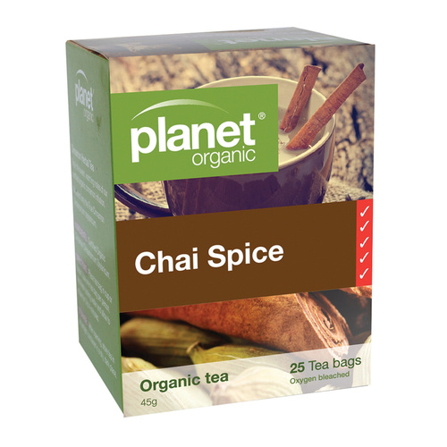 Planet Organic Chai Spice Herbal Tea x 25 Tea Bags