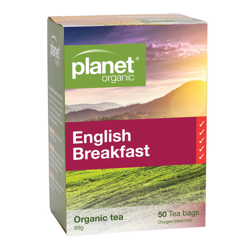 Planet Organic English Breakfast Tea x 50 Tea Bags