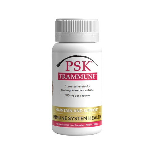 PSK Trammune (Trametes versicolor Proteoglycan Concentrate 500mg) 90 Capsules