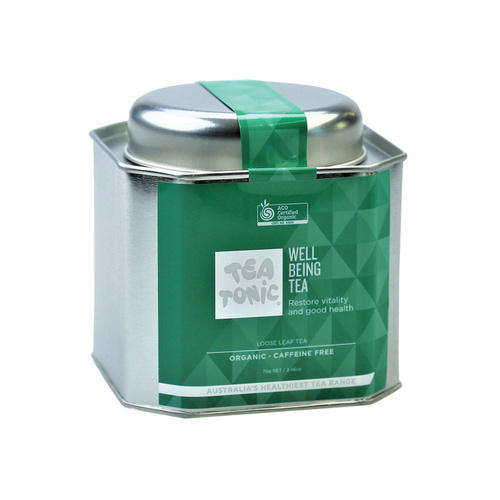 Tea Tonic Organic Well Being Tea Tin 70g