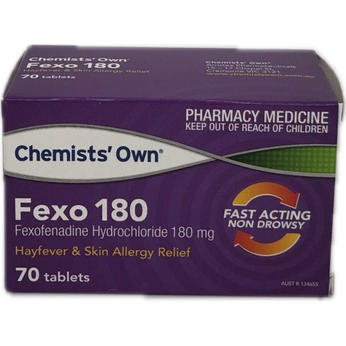 Chemists' Own Fexo 180mg 70 Tablets  (S2)