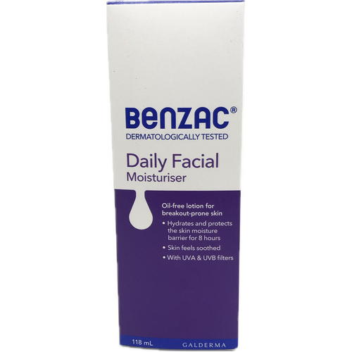 Benzac Daily Facial Moisturiser 118mL