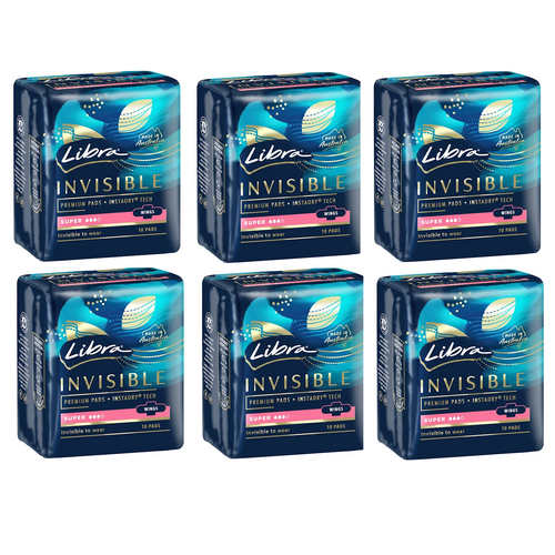 Libra Pads Invisible Super Wing 10x6