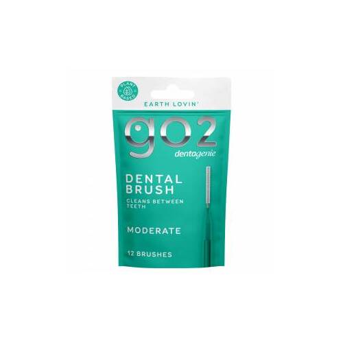 Dentagenie Go2 Dental Brush Moderate Size 3 12 Brushes