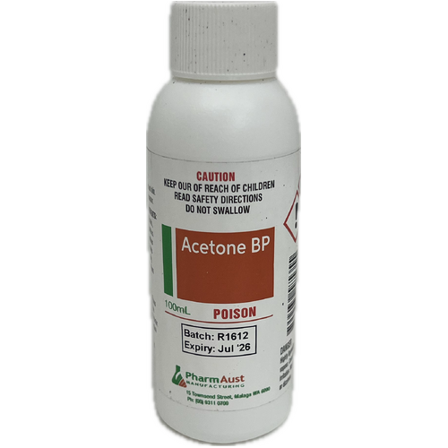 Acetone BP Bottle 100ml 