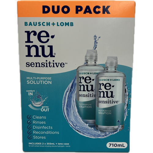 Bausch & Lomb Renu Sensitive Duo Pack 355ml [2 Units]