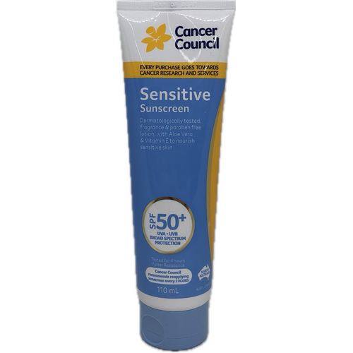 Cancer Council Sensitive Sunscreen SPF50 + 110mL