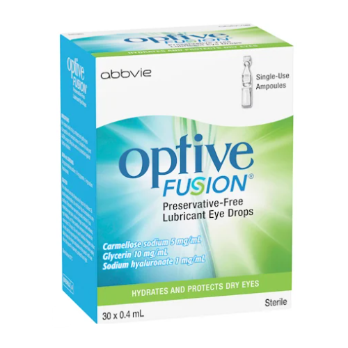 Optive Fusion Eye Drops 0.4ml 30 Vials 