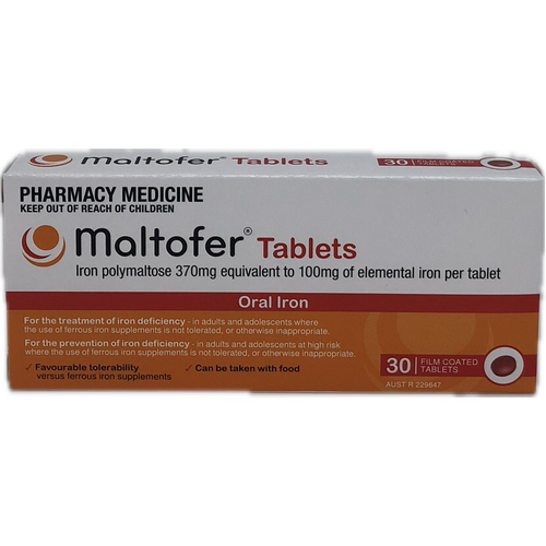 Maltofer 30 Tablets 100mg Iron Polymaltose (S2)