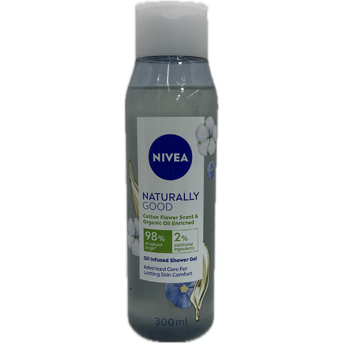 Nivea Naturally Good Cotton Flower Shower Gel 300ml