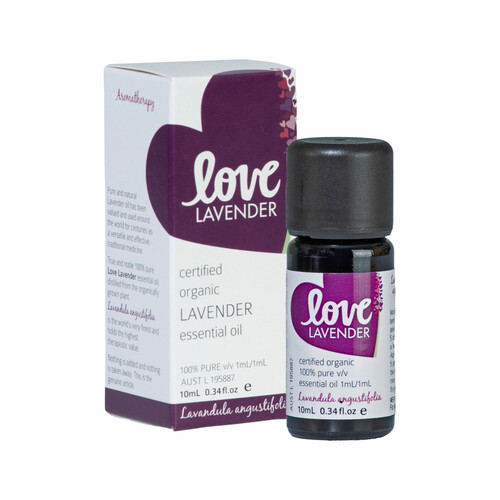 Free Spirit Love Lavender Certified Organic 100% Pure Lavender Essential Oil 10ml