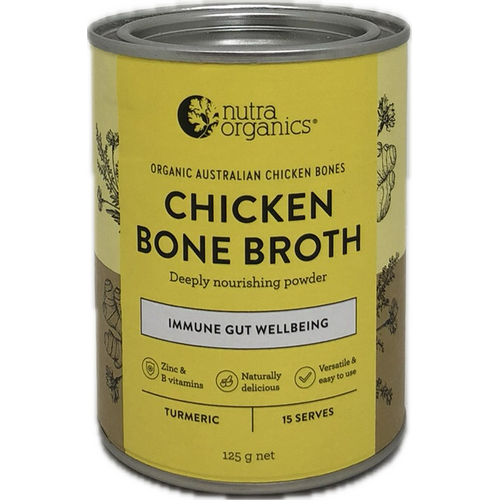 Nutra Organics Bone Broth Chicken Organic Turmeric 125g