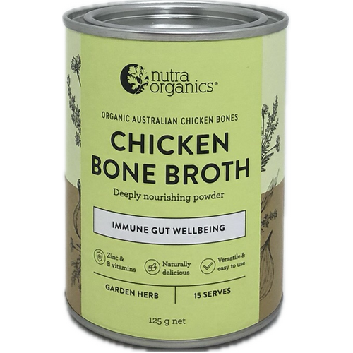 Nutra Organics Organic Bone Broth Chicken Garden Herb 125g