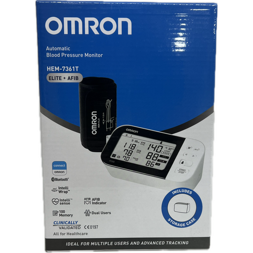 Omron Blood Pressure Advance + AFIB Bluetooth Monitor HEM7361T