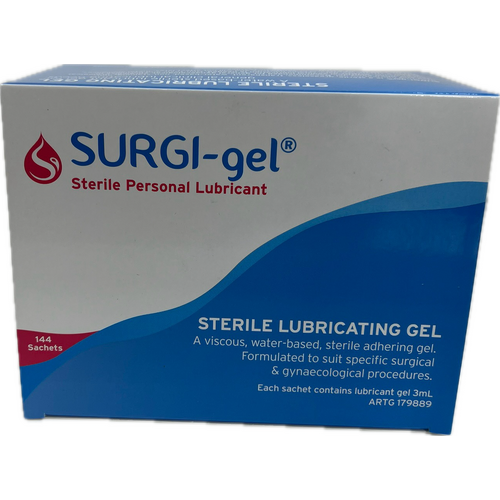 Surgigel 3ml Sterile Personal Lubricant Sachet - 144 Sachets 