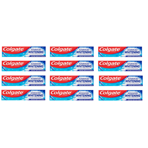 Colgate Advanced Whitening Toothpaste 200g [Bulk Buy 12 Units]