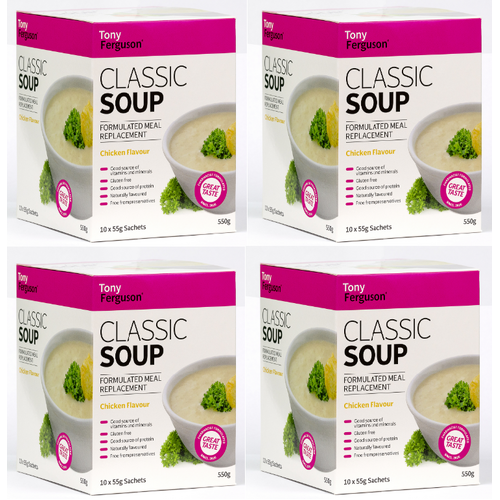 Tony Ferguson Classic Soup Chicken 10 pack [Bulk Buy 4 Units]