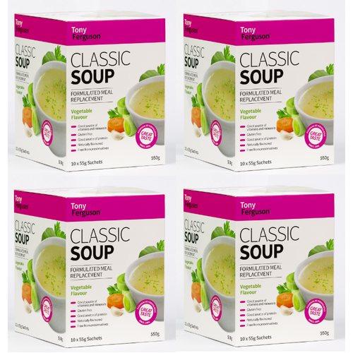 Tony Ferguson Classic Soup Vegetable 10 pack [Bulk Buy 4 Units]