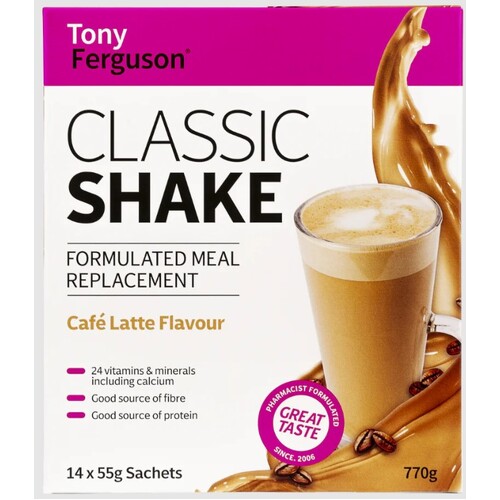 Tony Ferguson Classic Shake Café Latte 14 pack