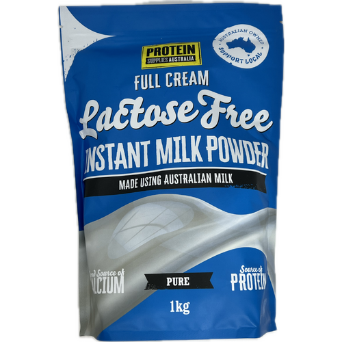 Protein Supplies Australia Lactose Free Full Cream Whole Milk Powder 1kg