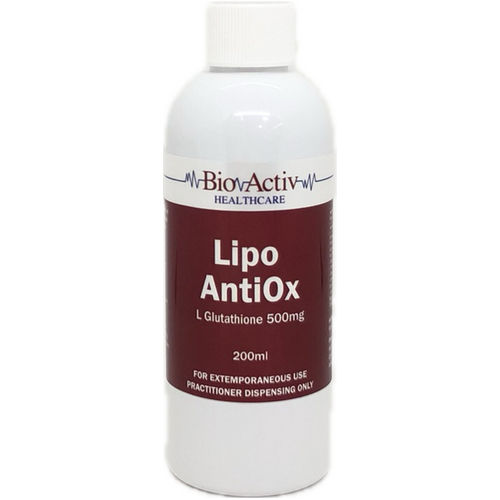 BioActiv Healthcare Lipo AntiOx (L Glutathione 500mg) 200ml