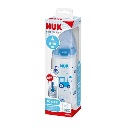 NUK First Choice Temperature Control Bottle PP 360mL 6-18 Months 1 Pack