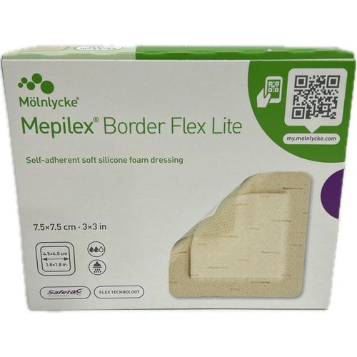 Mepilex Border Flex Lite Dress 7.5 x 7.5cm 5 Pack