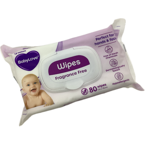 Babylove Everyday Wipes 80 Pack 