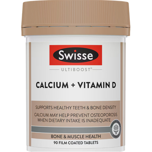 Swisse Ultiboost Calcium + Vitamin D 90 Tablets