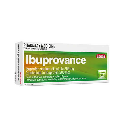 Pharmacy Action Ibuprovance 256mg 96 Tablets