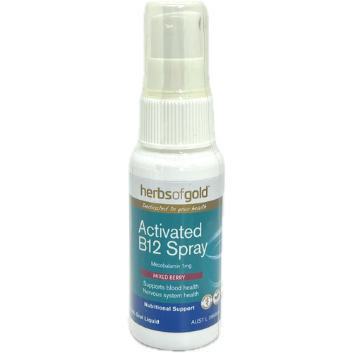 Herbs of Gold Activated B12 Spray Mixed Berry Oral Liquid 50ml