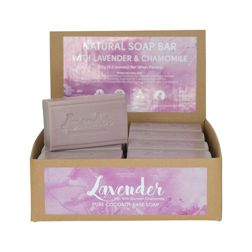 Clover Fields Lavender with German Chamomile Coconut-Base Soap 150g [Bulk Buy 16 Units]