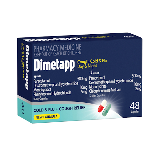 Dimetapp Cough Cold & Flu Days&Night 36+12 Capsules