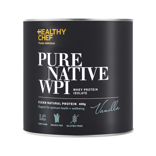 The Healthy Chef Pure Native WPI (Whey Protein Isolate) Vanilla 400g