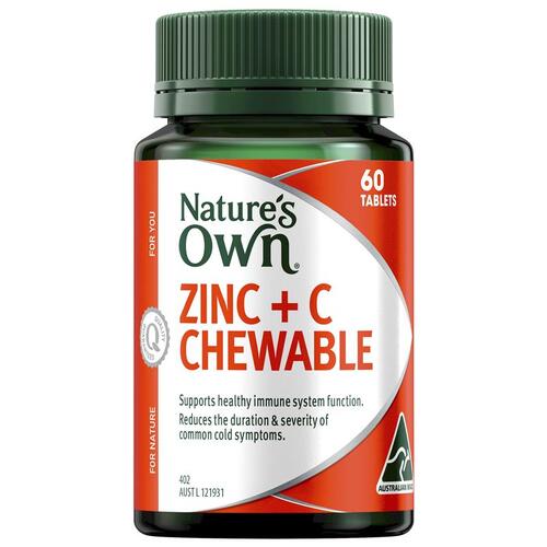 Nature's Own Zinc + C 60 Chewable Tablets