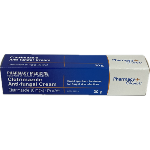 Pharmacy Choice Clotrimazole Anti fungal Cream 1% 20g