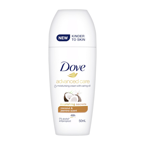 Dove Women Alcohol Free Roll On Deodorant (Coconut) 50mL