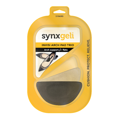 Synxgeli Invisi Arch Pad Trio (Beige Clear & Black)