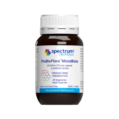 Spectrumceuticals ProBioFlora MicroBiota (Fridge Free Probiotics) 30 Veg Capsules