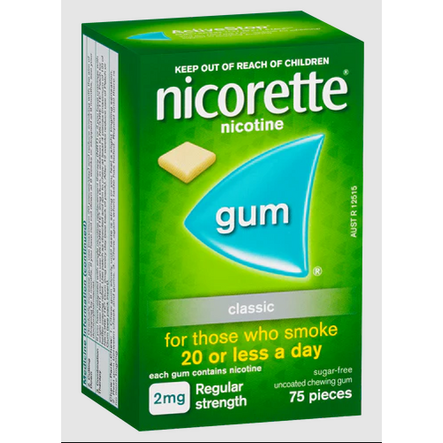 Nicorette Gum Classic 2mg 75 pack