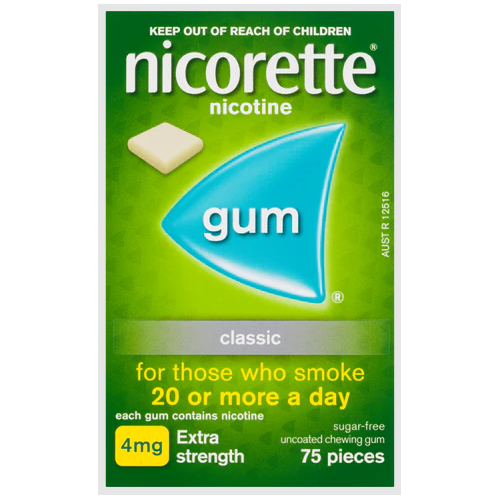 Nicorette Gum Classic 4mg 75 pack