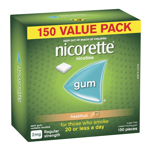 Nicorette Gum Fresh Fruit 2mg 150 Pieces