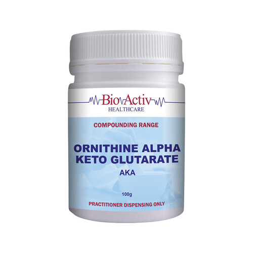 BioActiv Healthcare Compounding Range Ornithine Alpha Keto Glutarate (AKA) 100g