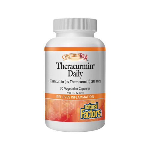 Natural Factors Theracurmin Daily 30 Veggie Capsules