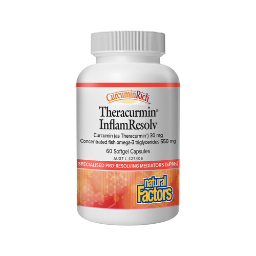 Natural Factors Theracurmin InflamResolv 60 Softgel Capsules