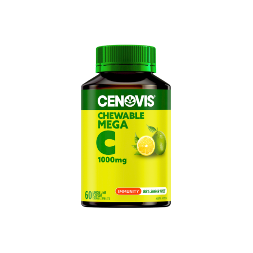 Cenovis Chewable Mega Vitamin C 1000mg Lemon 60 Tablets