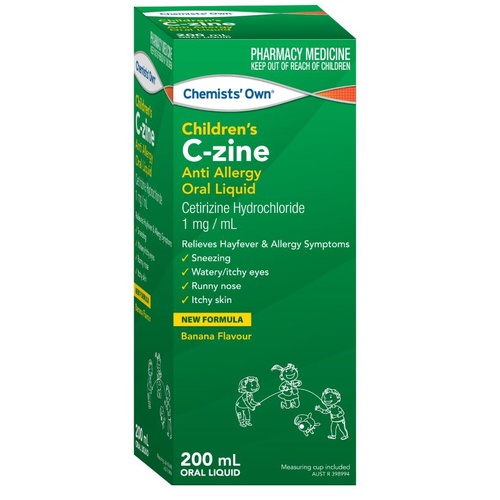 Chemists' Own Children's C-Zine Anti Allergy Oral Liquid 200mL